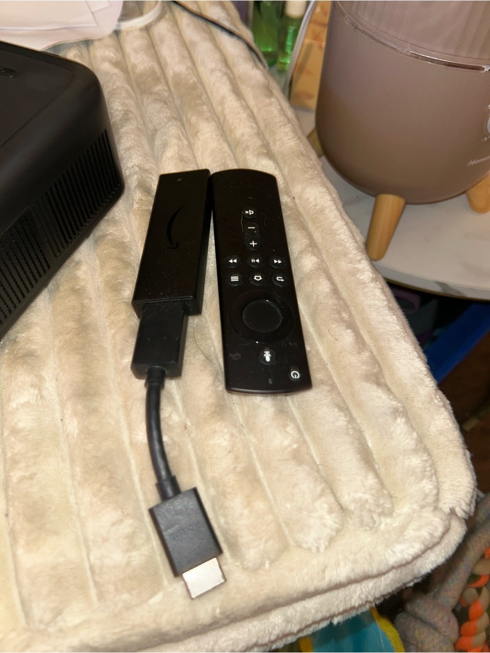 Amazon Black Streaming Fire Stick with Alexa Voice Remote